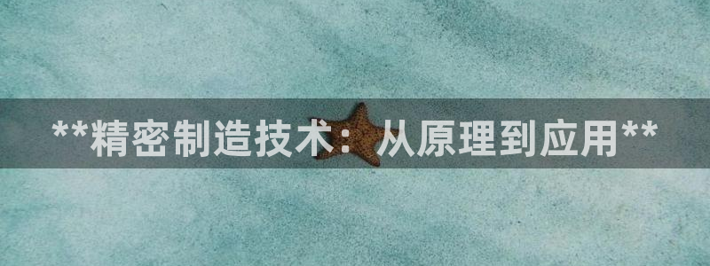 彩神网可以赚钱是真的吗：**精密制造技术：从原理到应用**