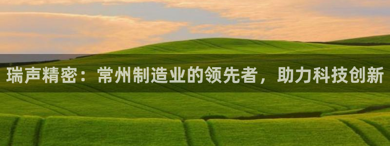 彩神用户登录：瑞声精密：常州制造业的领先者，助力科技创新