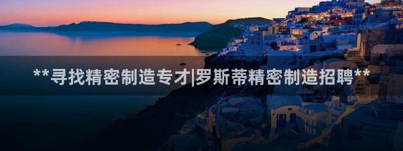 彩神v8手机客户端下载：**寻找精密制造专才|罗斯蒂精密制造招聘**