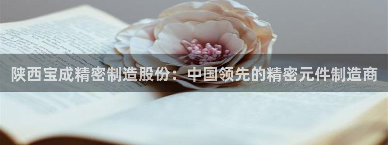 彩神vll首页企业文化：陕西宝成精密制造股份：中国领先的精密元件制造商
