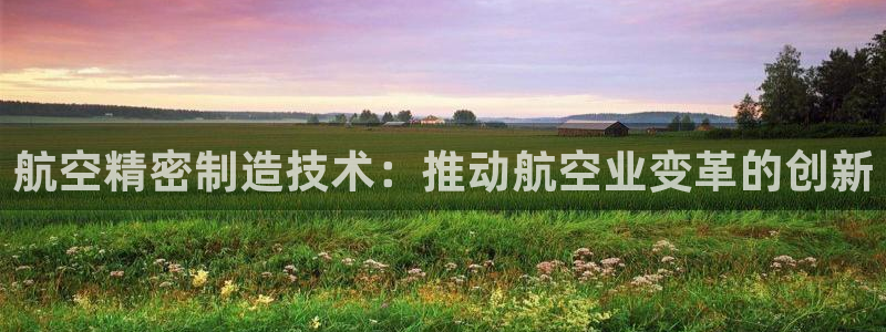 下载彩神通关注金码：航空精密制造技术：推动航空业变革的创新