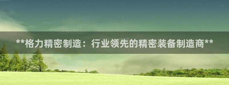 彩神合法吗.是国家认可的吗：**格力精密制造：行业领先的精密装备制造商**