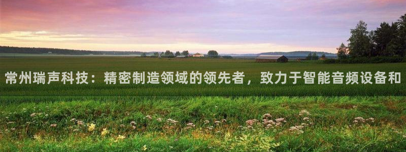 彩神是什么平台：常州瑞声科技：精密制造领域的领先者，致力于智能音频设备和