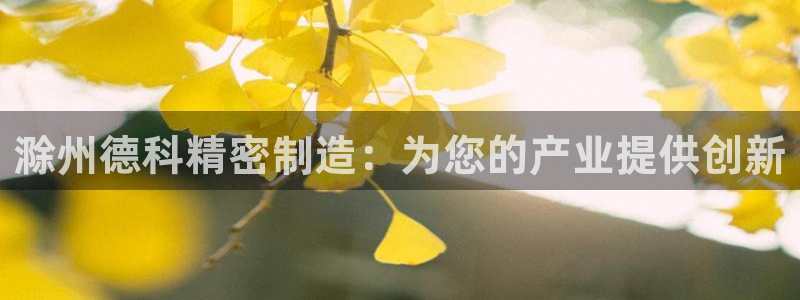 彩神是正规平台吗是真的吗：滁州德科精密制造：为您的产业提供创新