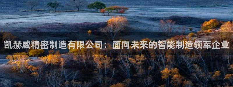 彩神vllⅰ购彩大厅：凯赫威精密制造有限公司：面向未来的智能制造领军企业