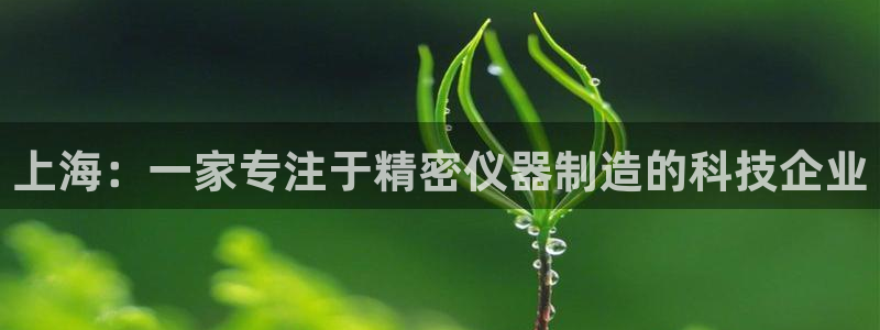 彩神v8平台正规吗安全吗：上海：一家专注于精密仪器制造的科技企业