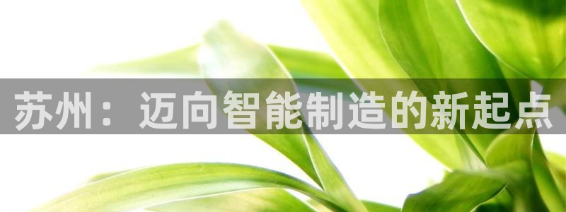 彩神v8购彩大厅登：苏州：迈向智能制造的新起点