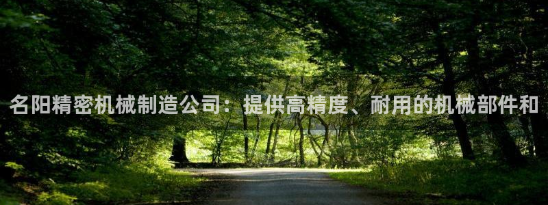 彩神v8首页：名阳精密机械制造公司：提供高精度、耐用的机械部件和
