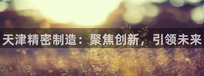 彩神vll官网在线登录：天津精密制造：聚焦创新，引领未来