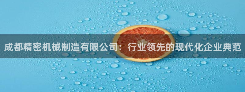 彩神8官网版是正规的吗：成都精密机械制造有限公司：行业领先的现代化企业典范