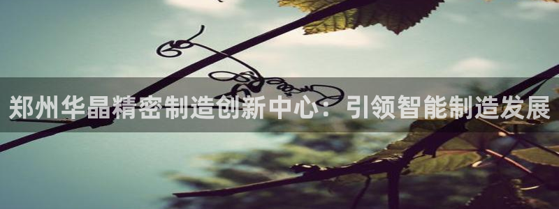 彩神赢钱了吗知乎：郑州华晶精密制造创新中心：引领智能制造发展
